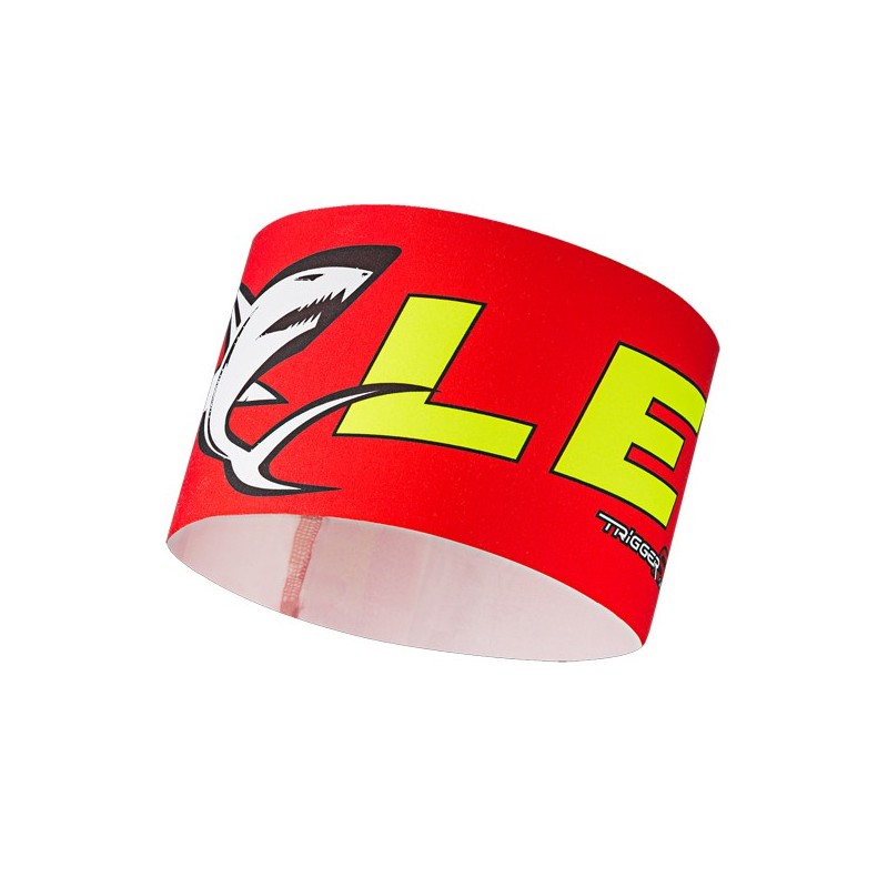 Leki Shark Hodebånd neon røde-neon gul